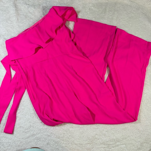 Lilly Pulitzer Lyra One Shoulder Jumpsuit Pink size 12 - Picture 6 of 9